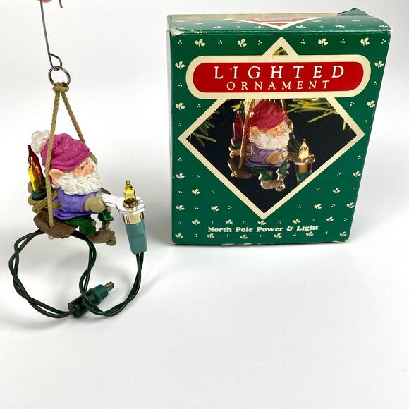 VTG Hallmark 1987 Keepsake Magic Ornament “North Pole Power And Light” Untested - Picture 1 of 13